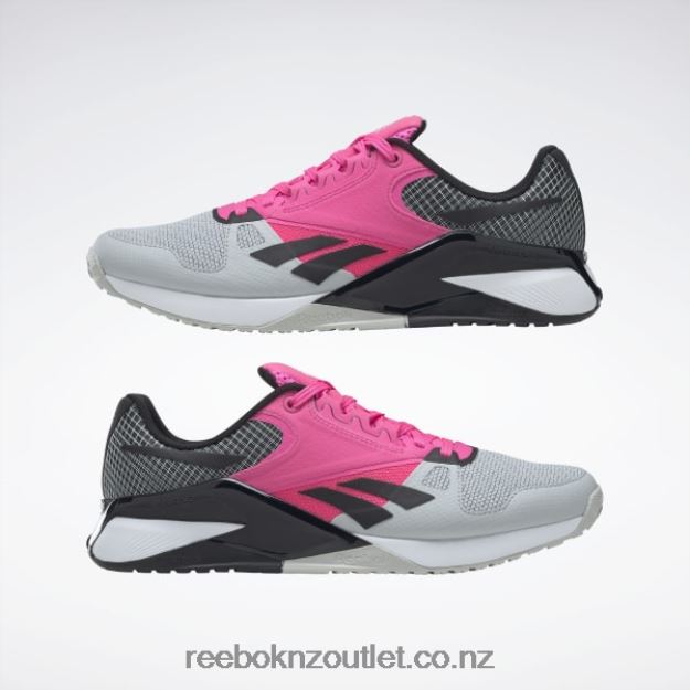 Pure Grey 2/Atomic Pink/Core Black 2B4626138 Nano 6000 Training Shoes Reebok