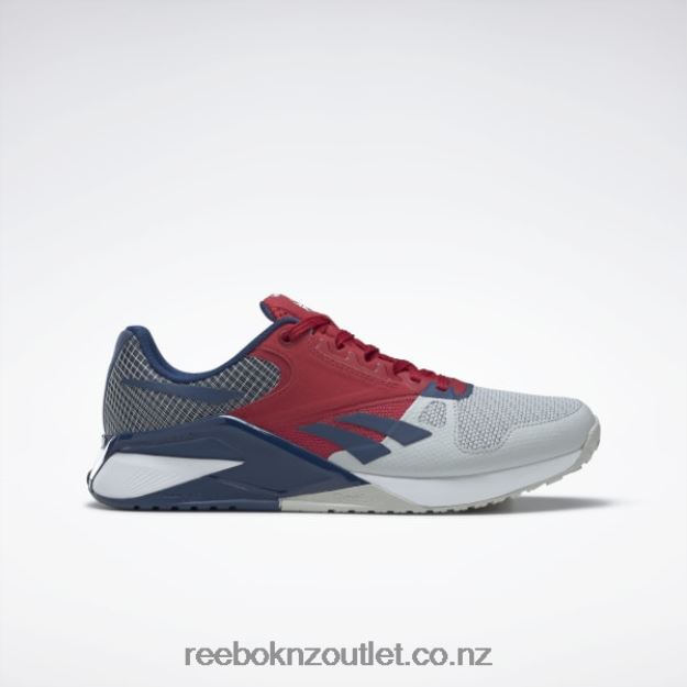 Pure Grey 2/Flash Red/Batik Blue 2B4626169 Nano 6000 Training Shoes Reebok