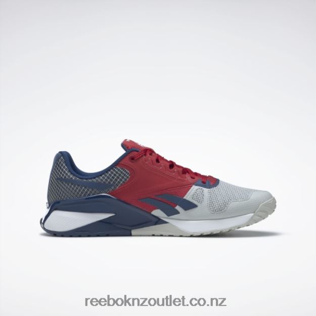 Pure Grey 2/Flash Red/Batik Blue 2B4626169 Nano 6000 Training Shoes Reebok