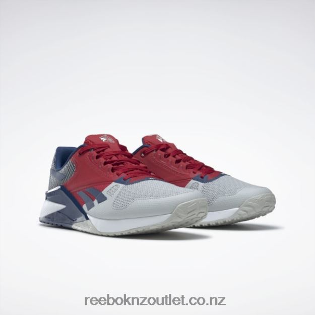 Pure Grey 2/Flash Red/Batik Blue 2B4626169 Nano 6000 Training Shoes Reebok