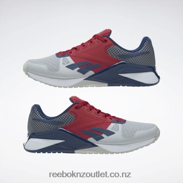Pure Grey 2/Flash Red/Batik Blue 2B4626169 Nano 6000 Training Shoes Reebok