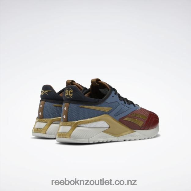 Terra Red/Brave Blue/Matte Gold 2B462698 DC Nano X2 Men\'s Training Shoes Reebok