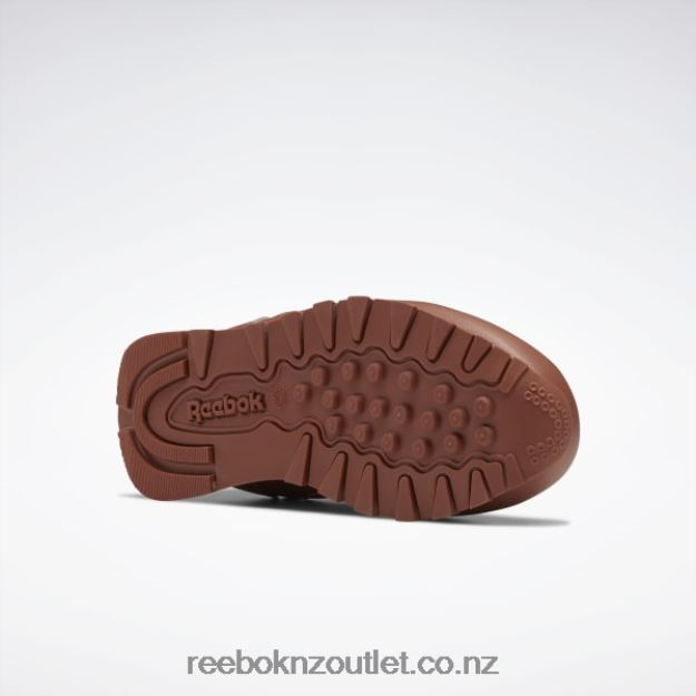 Boulder Brown/Bright Orange/Solar Acid Yellow 2B46261415 The Animals Observatory Classic Leather Shoes - Preschool Reebok Kids