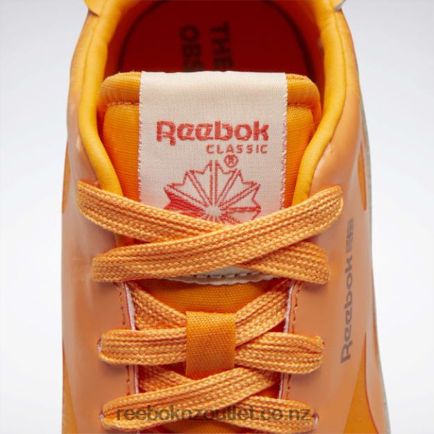 Boulder Brown/Bright Orange/Solar Acid Yellow 2B46261415 The Animals Observatory Classic Leather Shoes - Preschool Reebok Kids