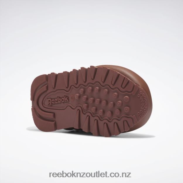 Boulder Brown/Bright Orange/Solar Acid Yellow 2B46261435 The Animals Observatory Classic Leather Shoes - Toddler Reebok Kids