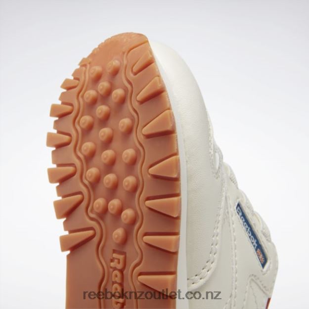 Chalk/Steely Blue S23-R 2B46261387 Classic Leather Shoes - Toddler Reebok Kids