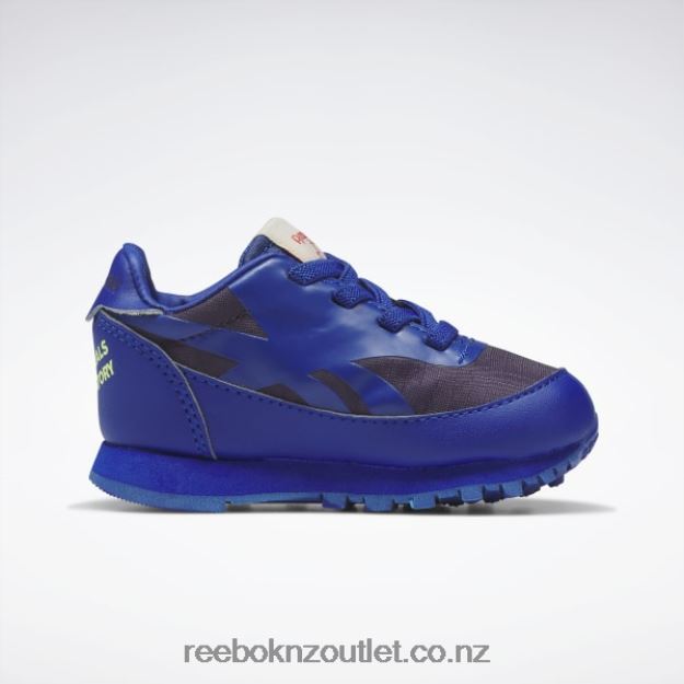Cobalt/Purple Skills/Solar Acid Yellow 2B46261406 The Animals Observatory Classic Leather Shoes - Toddler Reebok Kids