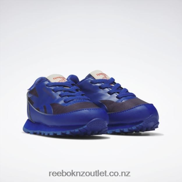 Cobalt/Purple Skills/Solar Acid Yellow 2B46261406 The Animals Observatory Classic Leather Shoes - Toddler Reebok Kids