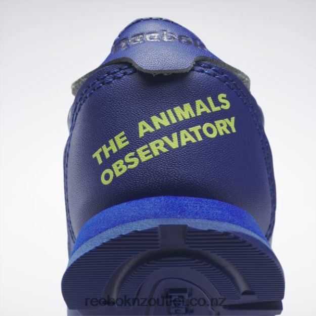 Cobalt/Purple Skills/Solar Acid Yellow 2B46261406 The Animals Observatory Classic Leather Shoes - Toddler Reebok Kids