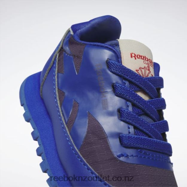 Cobalt/Purple Skills/Solar Acid Yellow 2B46261406 The Animals Observatory Classic Leather Shoes - Toddler Reebok Kids