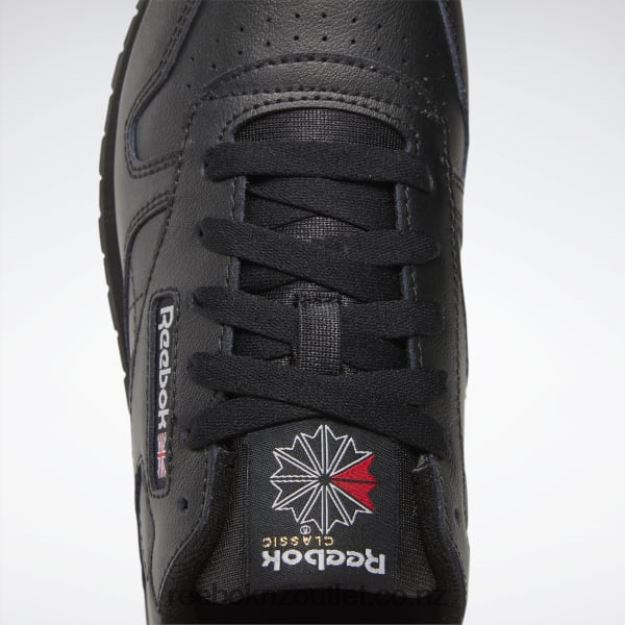 Core Black 2B46261421 Classic Leather Shoes - Grade School Reebok Kids