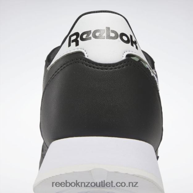 Core Black/Ftwr White 2B46261410 Classic Leather Shoes - Grade School Reebok Kids