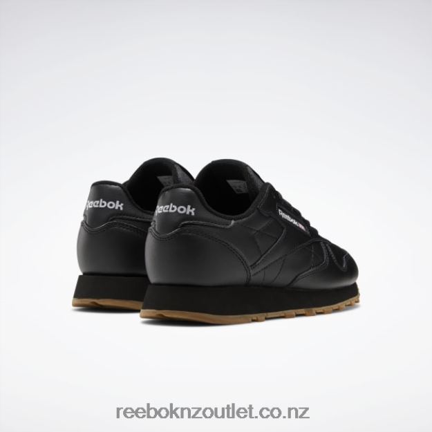 Core Black/Reebok Rubber Gum-02 2B46261422 Classic Leather Shoes - Grade School Reebok Kids