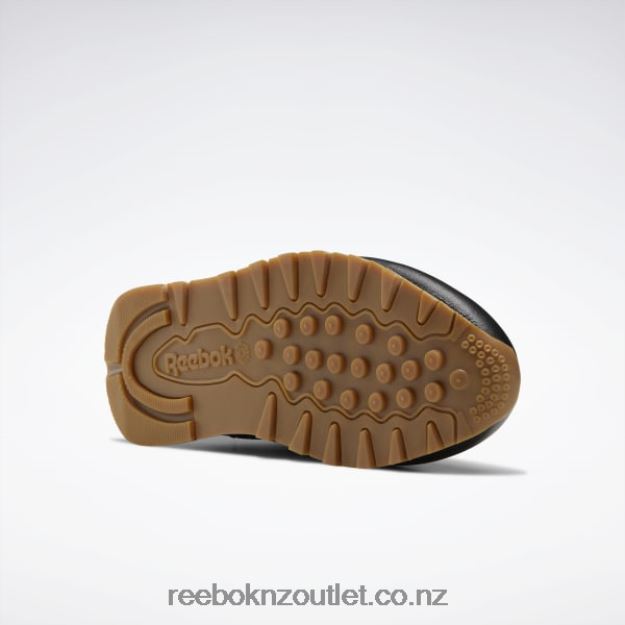 Core Black/Reebok Rubber Gum-02 2B46261422 Classic Leather Shoes - Grade School Reebok Kids