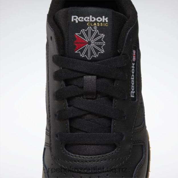 Core Black/Reebok Rubber Gum-02 2B46261422 Classic Leather Shoes - Grade School Reebok Kids
