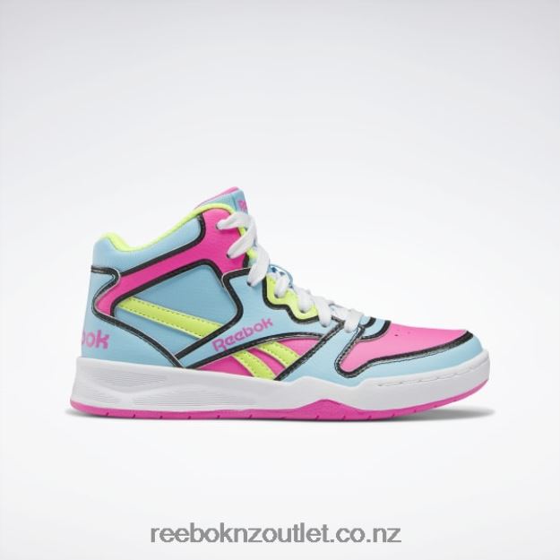 Digital Blue/Atomic Pink/Acid Yellow 2B46261370 BB4500 Court Shoes - Preschool Reebok Kids