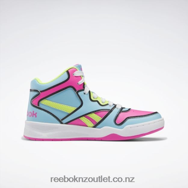 Digital Blue/Atomic Pink/Acid Yellow 2B46261370 BB4500 Court Shoes - Preschool Reebok Kids