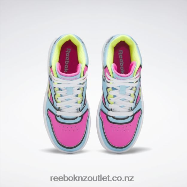 Digital Blue/Atomic Pink/Acid Yellow 2B46261370 BB4500 Court Shoes - Preschool Reebok Kids