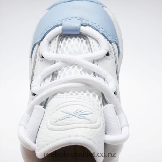 Ftwr White/Fluid Blue/Toxic Yellow 2B46261380 Question Mid Basketball Shoes - Toddler Reebok Kids