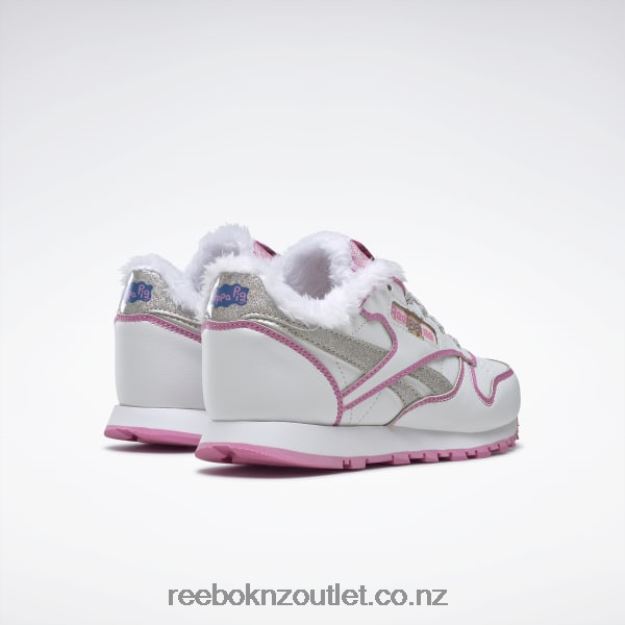 Ftwr White/Icono Pink 2B46261443 Peppa Pig Classic Leather Shoes - Preschool Reebok Kids