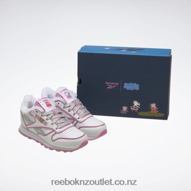Ftwr White/Icono Pink 2B46261443 Peppa Pig Classic Leather Shoes - Preschool Reebok Kids