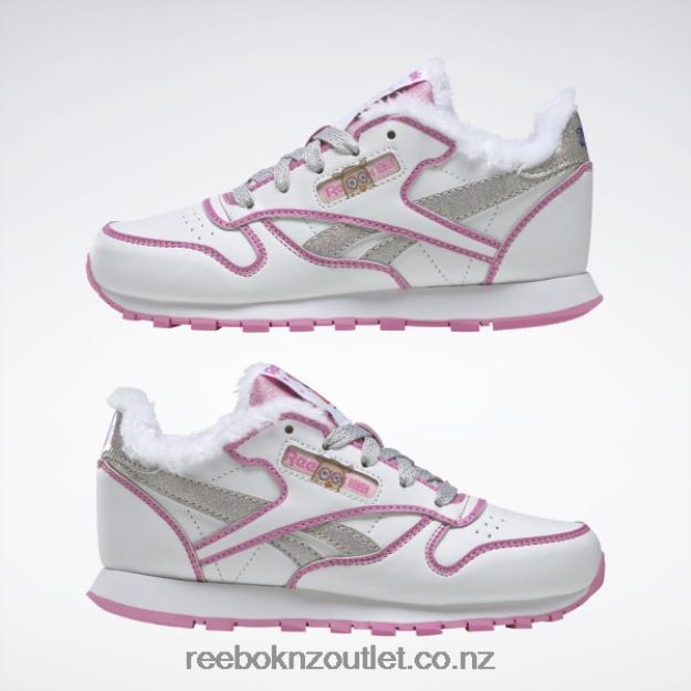 Ftwr White/Icono Pink 2B46261443 Peppa Pig Classic Leather Shoes - Preschool Reebok Kids