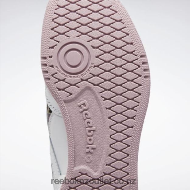 Ftwr White/Infused Lilac/Bright Ochre 2B46261428 Club C Revenge Shoes - Grade School Reebok Kids