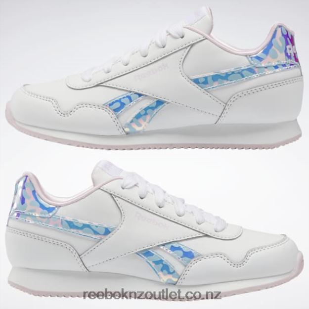 Ftwr White/Pixel Pink 2B46261446 Royal Classic Jog 3 Shoes - Preschool Reebok Kids