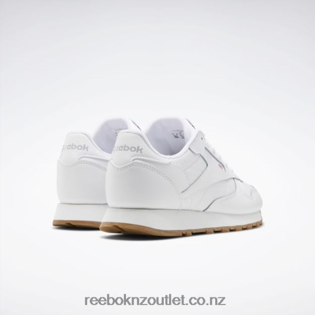 Ftwr White/Reebok Rubber Gum-02 2B46261379 Classic Leather Shoes - Grade School Reebok Kids