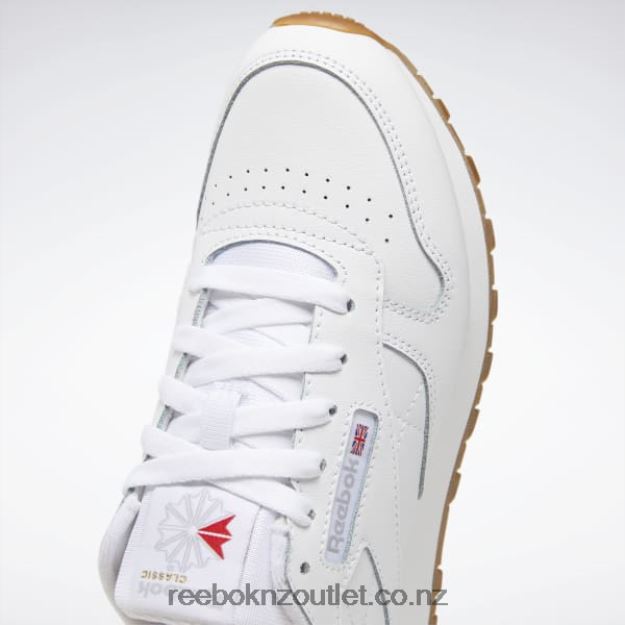 Ftwr White/Reebok Rubber Gum-02 2B46261379 Classic Leather Shoes - Grade School Reebok Kids