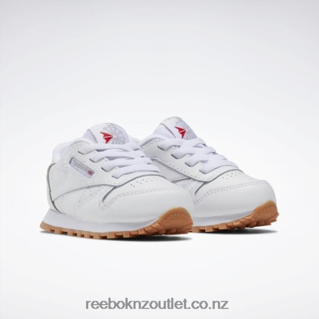 Ftwr White/Reebok Rubber Gum-02 2B46261448 Classic Leather Shoes - Toddler Reebok Kids