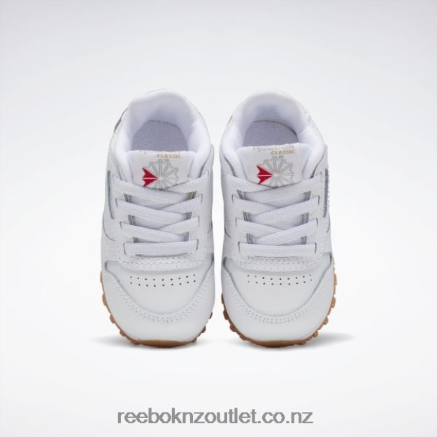 Ftwr White/Reebok Rubber Gum-02 2B46261448 Classic Leather Shoes - Toddler Reebok Kids