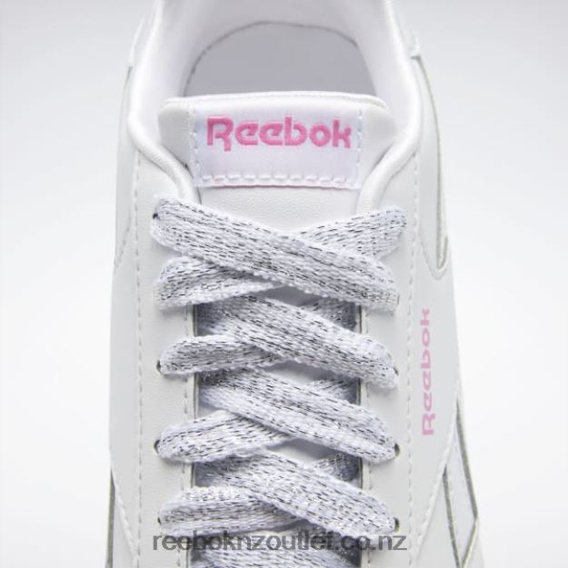 Ftwr White/True Pink 2B46261419 Royal CL Jog 3 Shoes - Preschool Reebok Kids