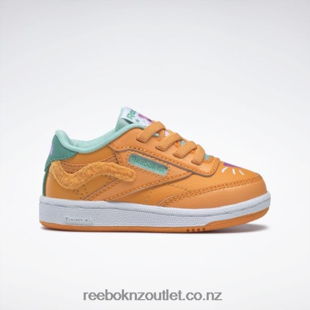 Maximum Orange/Hazard Orange/Semi Future Teal 2B46261412 Peppa Pig Club C Shoes - Toddler Reebok Kids