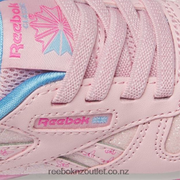 Pink Glow/Atomic Pink 2B46261397 Classic Leather Step \'n\' Flash Shoes - Toddler Reebok Kids