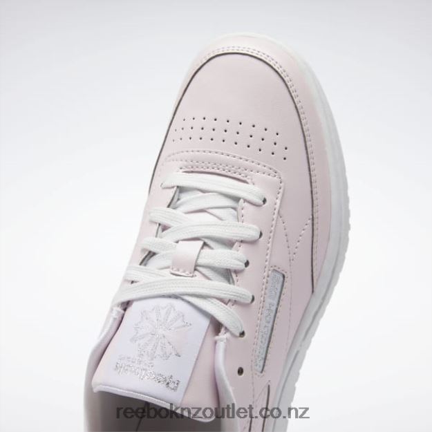Porcelain Pink/Ftwr White/Silver Met. 2B46261442 Club C 85 Double Shoes - Grade School Reebok Kids