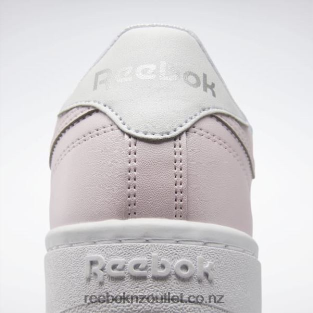Porcelain Pink/Ftwr White/Silver Met. 2B46261442 Club C 85 Double Shoes - Grade School Reebok Kids