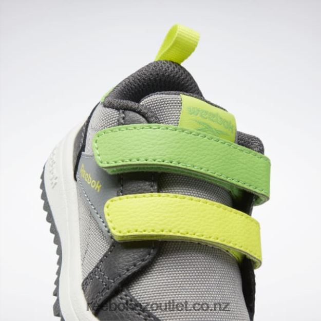 Pure Grey 4/Pure Grey 7/Solar Acid Yellow 2B46261386 Weebok Clasp Low Shoes - Toddler Reebok Kids