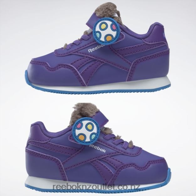 Pushy Purple/Magic Purple/Energy Blue 2B46261423 Peppa Pig Classic Jogger 3 1V Shoes - Toddler Reebok Kids