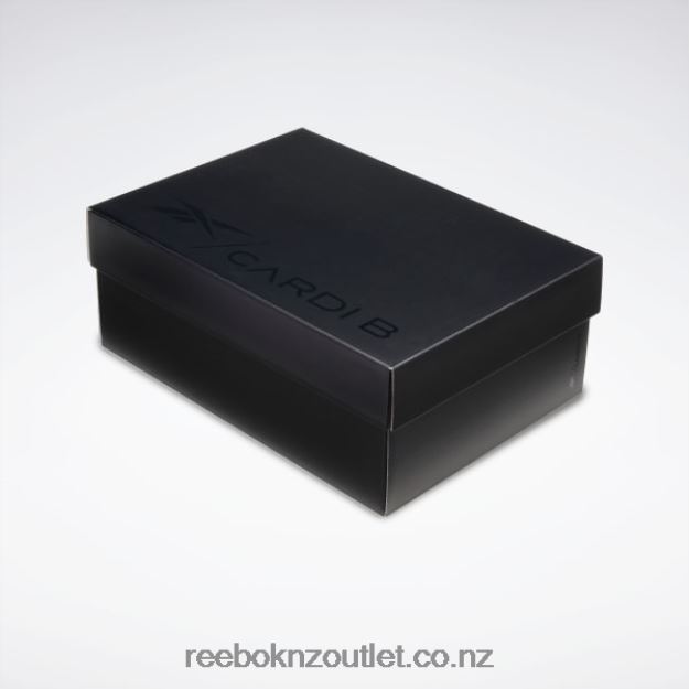 Semi Pixel Mint/Silver Met. 2B46261455 Cardi B Classic Leather Shoes - Grade School Reebok Kids