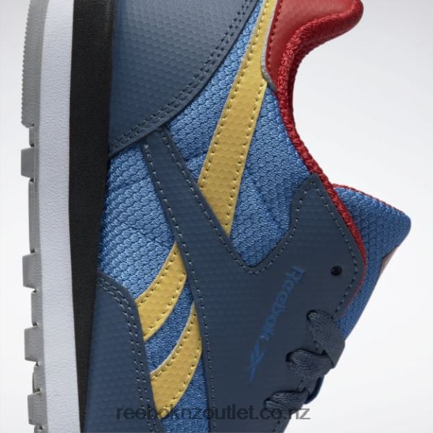 Upbeat Blue/Redtastic/Hazy Yellow 2B46261390 DC Classic Leather Shoes - Grade School Reebok Kids
