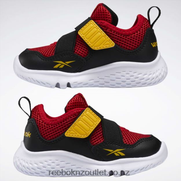 Vector Red/Core Black/Always Yellow 2B46261452 Weebok Flex Sprint - Toddler Reebok Kids