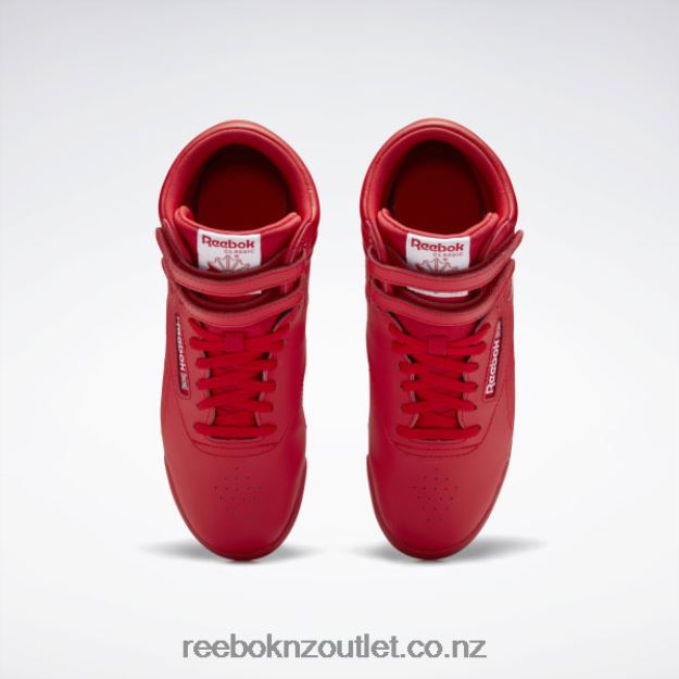 Vector Red/Ftwr White 2B46261413 Freestyle Hi Shoes - Grade School Reebok Kids