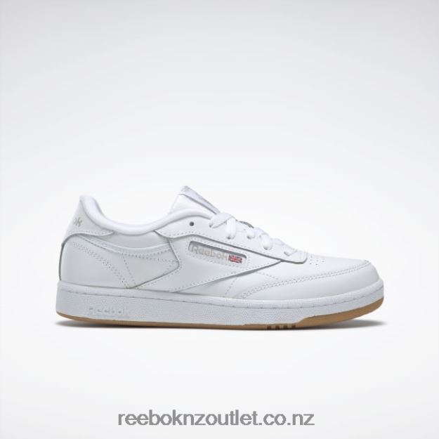 White/Gum 2B46261391 Club C Shoes - Grade School Reebok Kids