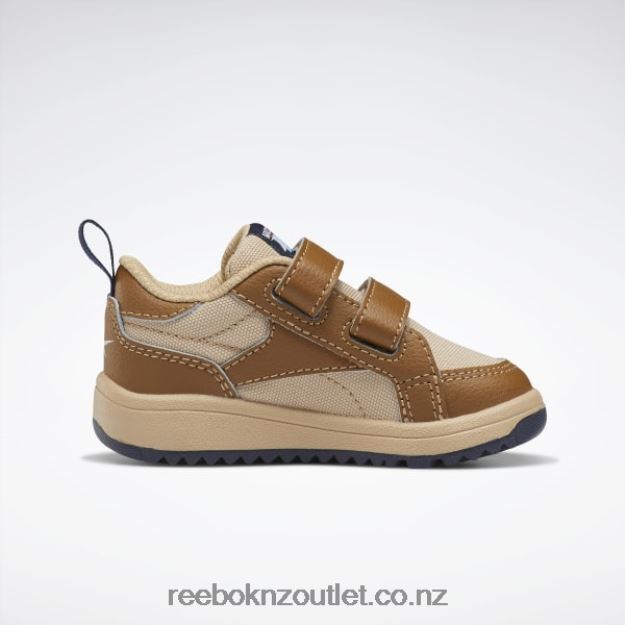 Wild Brown/Sahara/Vector Navy 2B46261438 Weebok Clasp Low Shoes - Toddler Reebok Kids