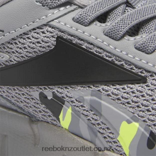 Cold Grey 4/Core Black/Acid Yellow 2B46261382 Zig Dynamica 2 Shoes - Preschool Reebok Kids