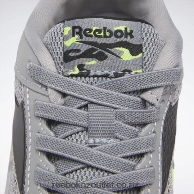 Cold Grey 4/Core Black/Acid Yellow 2B46261382 Zig Dynamica 2 Shoes - Preschool Reebok Kids