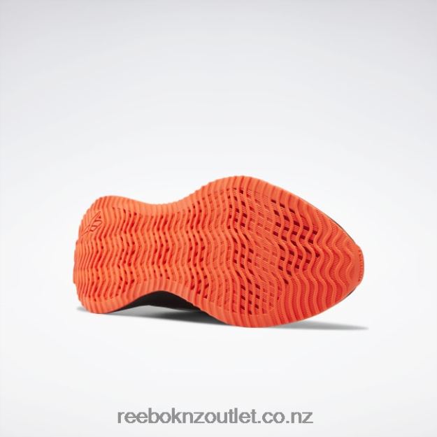 Core Black/Orange Flare/Ftwr White 2B46261374 Zig Dynamica 2 Shoes - Grade School Reebok Kids