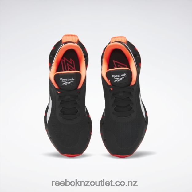 Core Black/Orange Flare/Ftwr White 2B46261374 Zig Dynamica 2 Shoes - Grade School Reebok Kids
