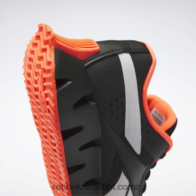 Core Black/Orange Flare/Ftwr White 2B46261374 Zig Dynamica 2 Shoes - Grade School Reebok Kids
